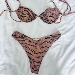 WeWoreWhat Animal Print Bikini Set